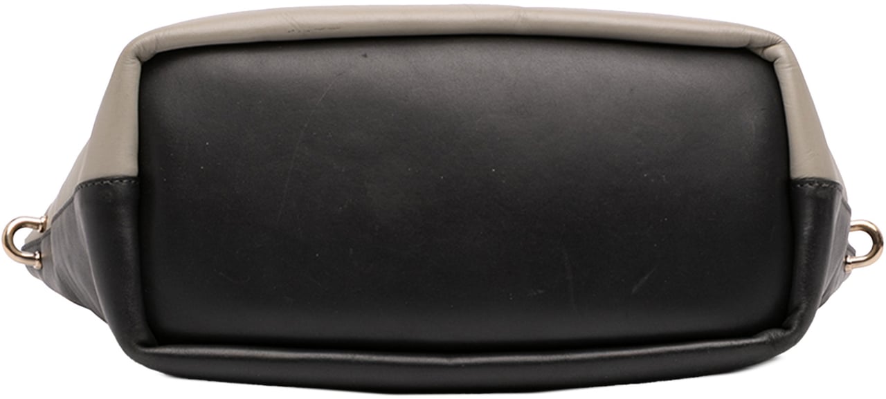 Chloé Small Bicolor Leather Baylee Satchel Bruin