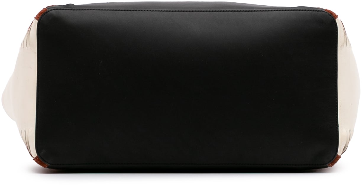 Chloé Tricolor Leather Louela Tote Zwart