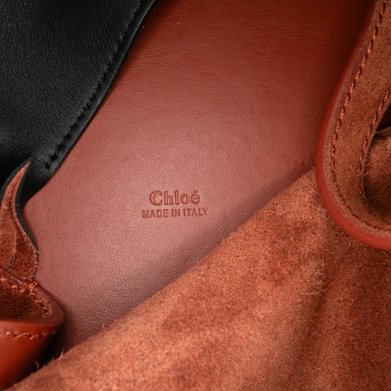 Chloé Tricolor Leather Louela Tote Zwart