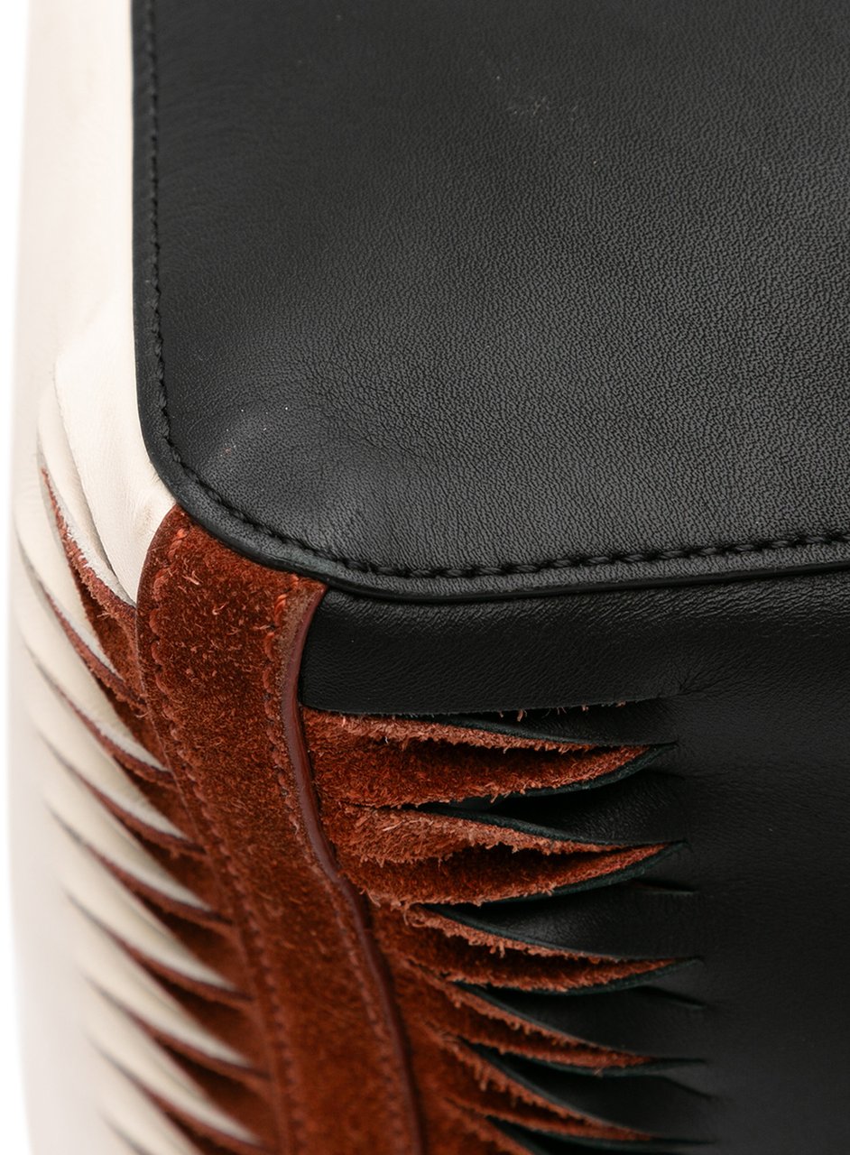 Chloé Tricolor Leather Louela Tote Zwart