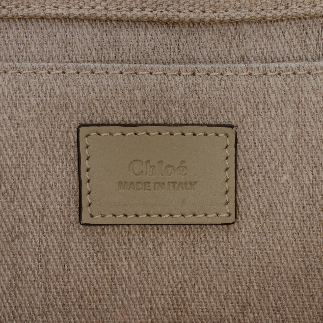 Chloé Medium Canvas Woody Tote Bruin