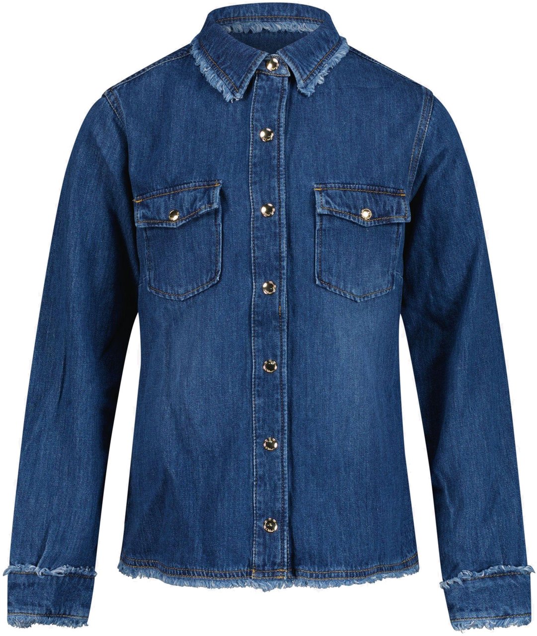 Chloé Chloé Meisjes Blouse Jeans Blauw