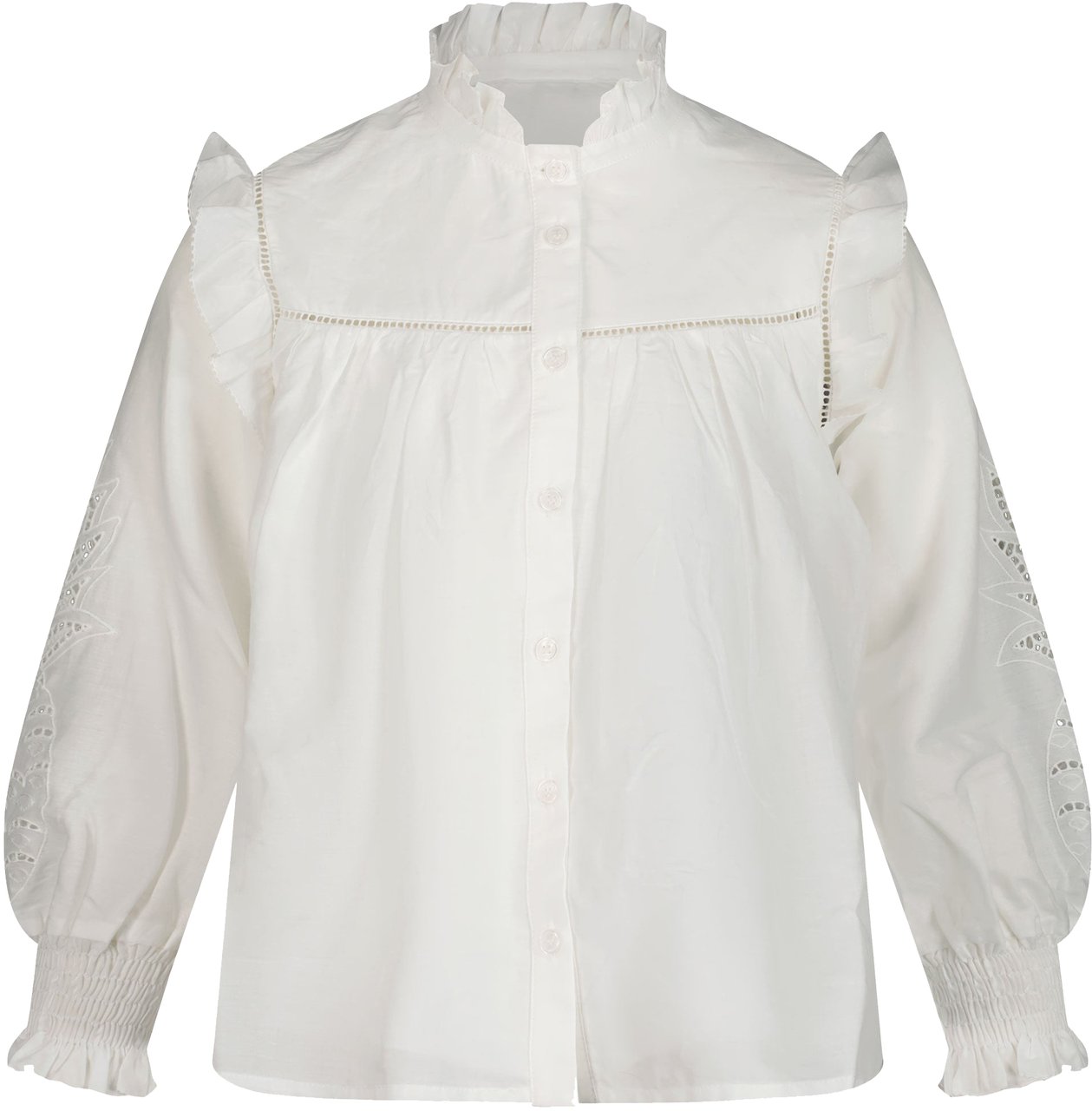 Chloé Chloe Kinder Meisjes Blouse In Wit Wit