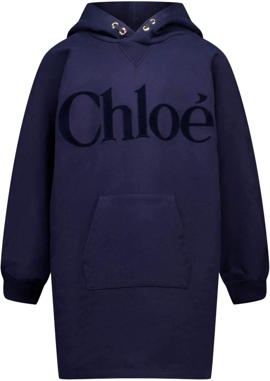 Chloé Chloe Kinder Meisjes Jurk In Navy Blauw