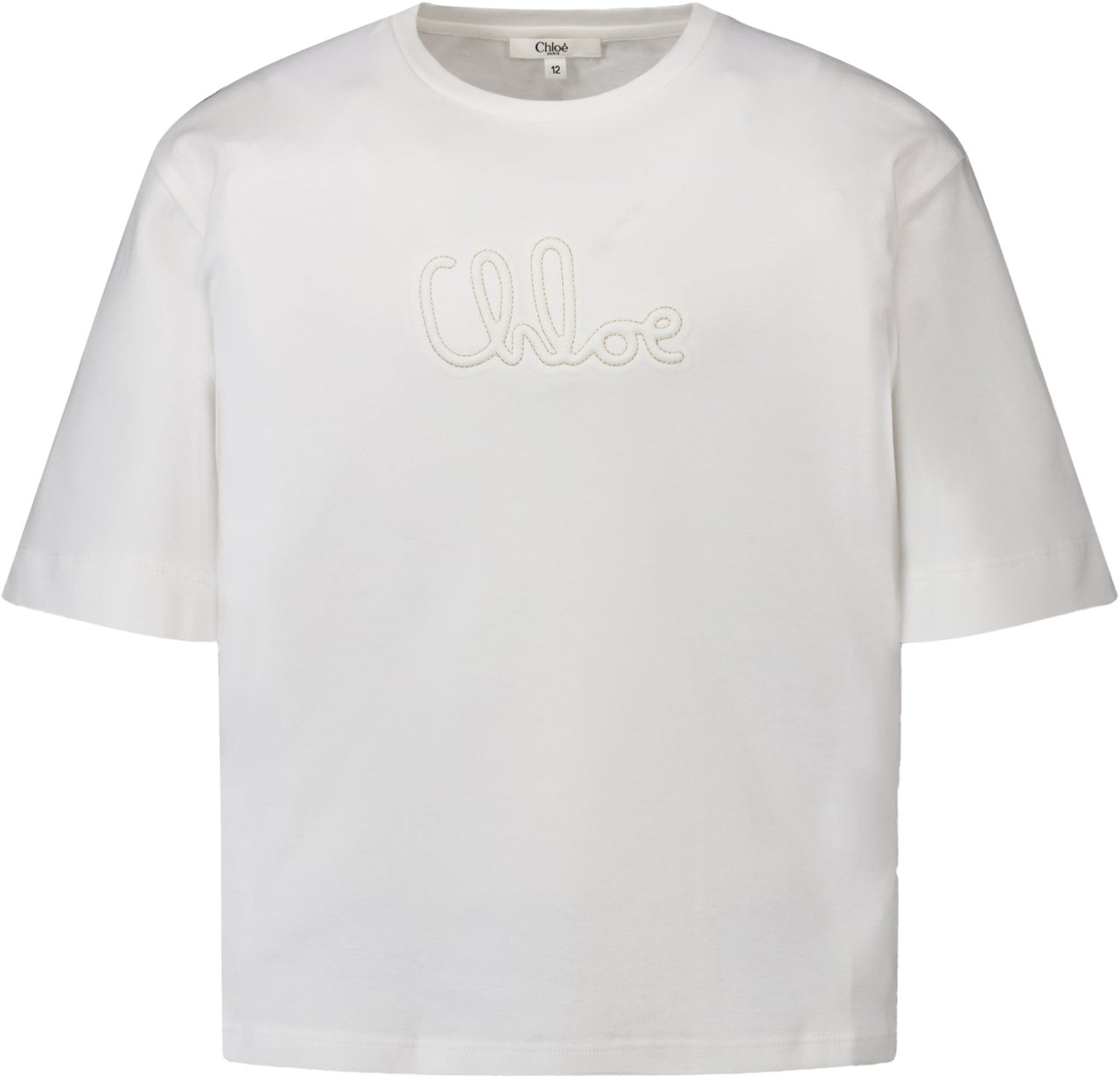 Chloé Chloe Kinder Meisjes T-Shirt In Off White Wit