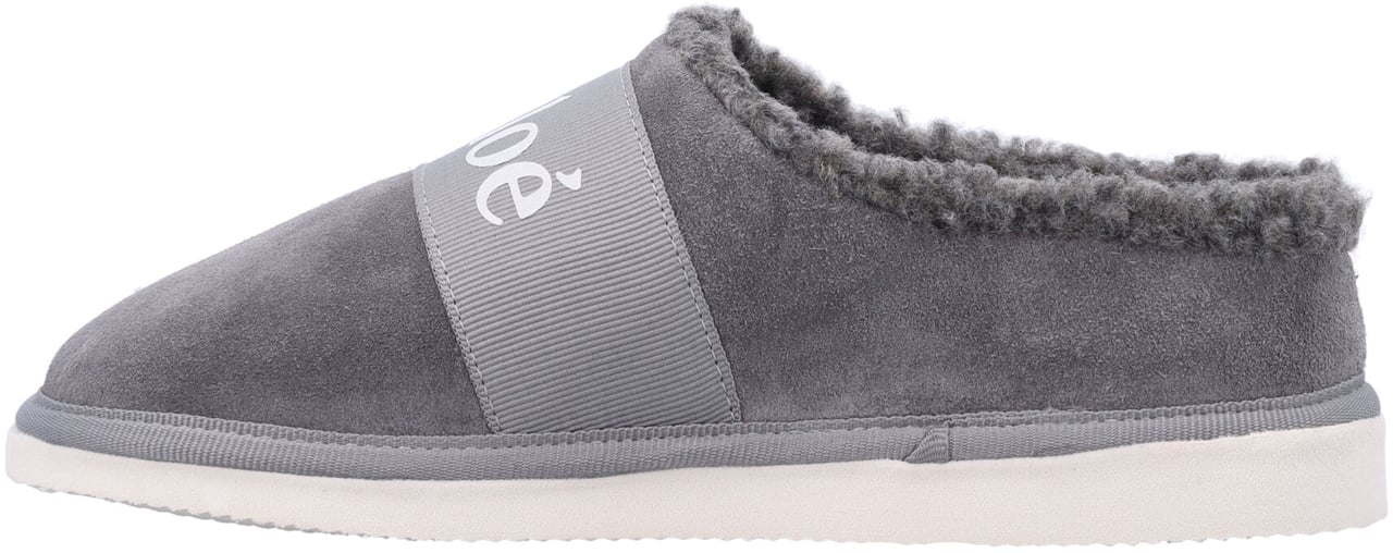 Chloé Sabot Ecofur Grigio Grijs