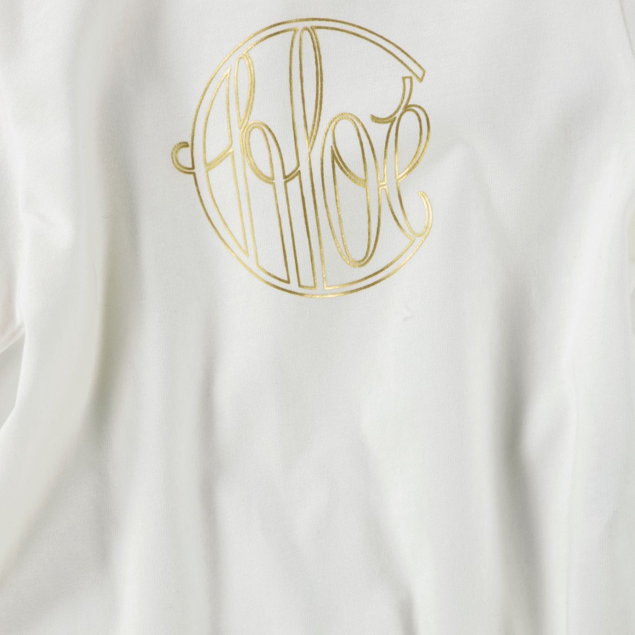 Chloé Chloe Baby Meisjes T-Shirt In Off White Wit