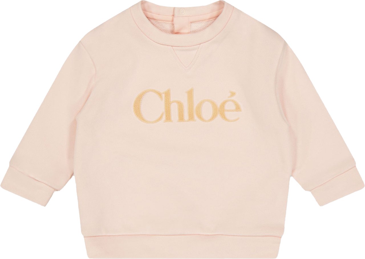 Chloé Chloe Baby Meisjes Trui In Licht Roze Roze
