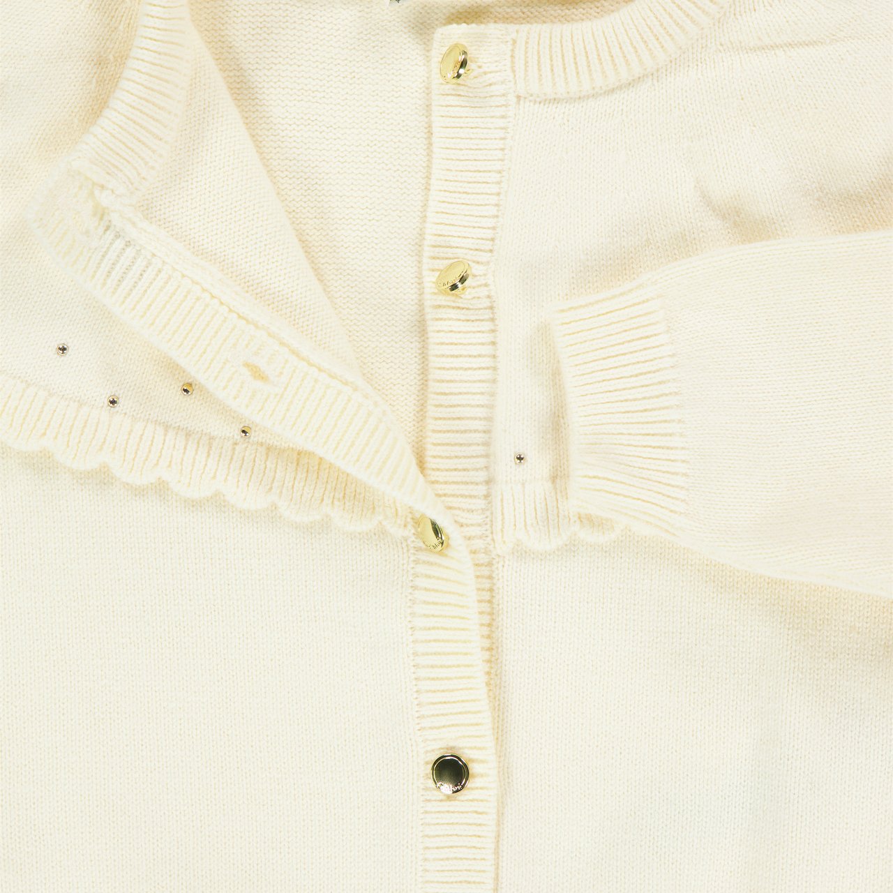 Chloé Chloe Baby Meisjes Vest In Off White Wit