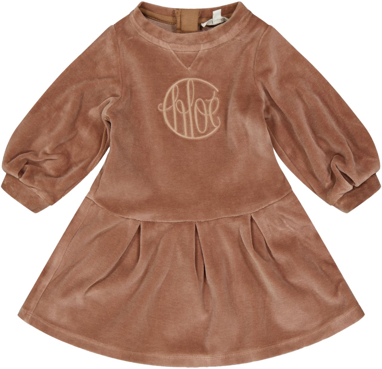 Chloé Chloe Baby Meisjes Jurk In Licht Bruin Bruin