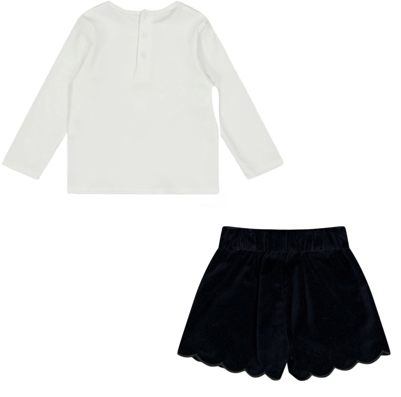 Chloé Chloe Baby Meisjes Setje In Navy Blauw