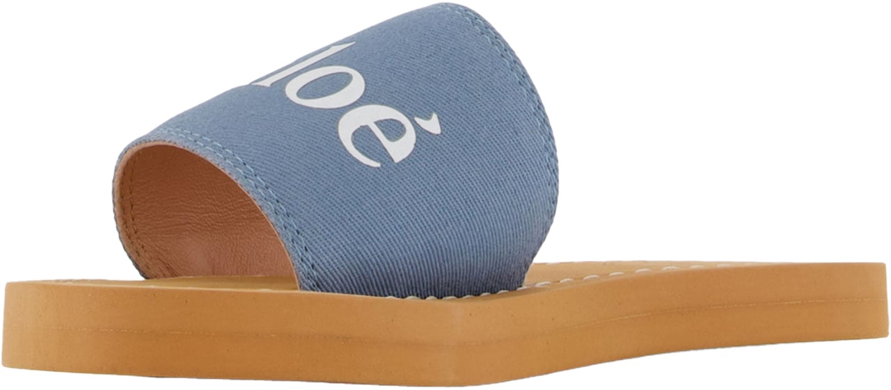Chloé Chloe Meisjes Slippers In Licht Blauw Blauw