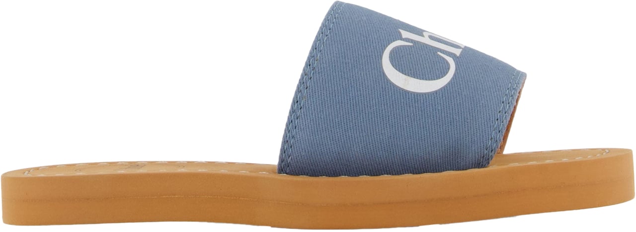Chloé Chloe Meisjes Slippers In Licht Blauw Blauw