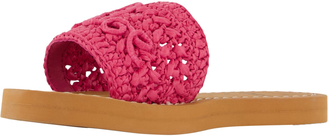 Chloé Chloe Meisjes Slippers In Fuchsia Roze