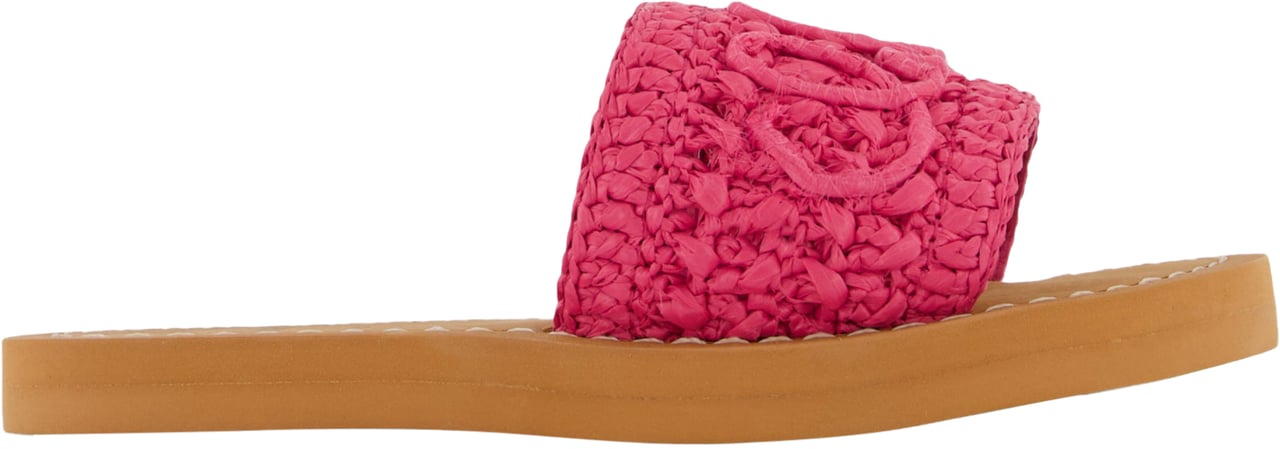 Chloé Chloe Meisjes Slippers In Fuchsia Roze