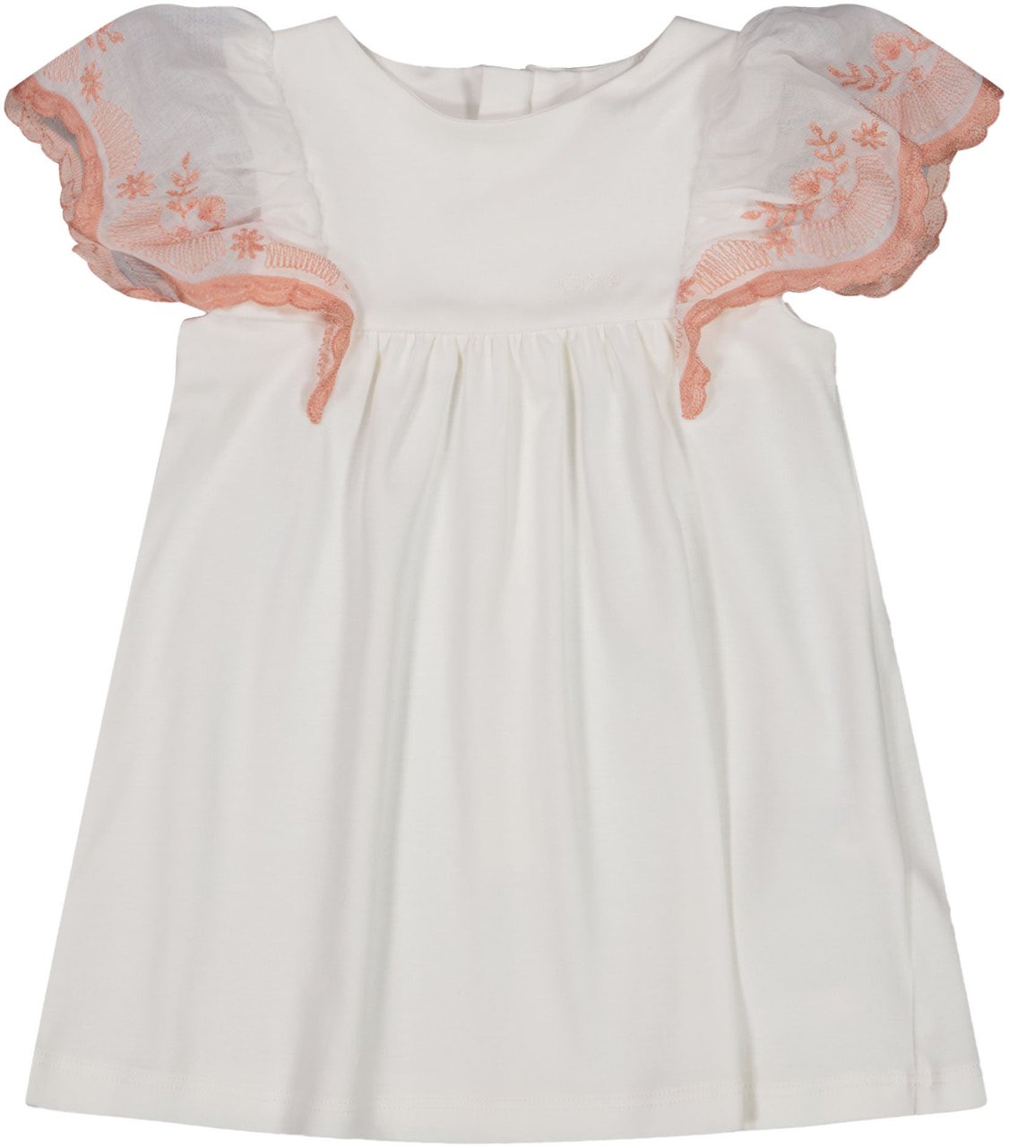 Chloé Chloe Baby Meisjes Jurk In Wit Wit