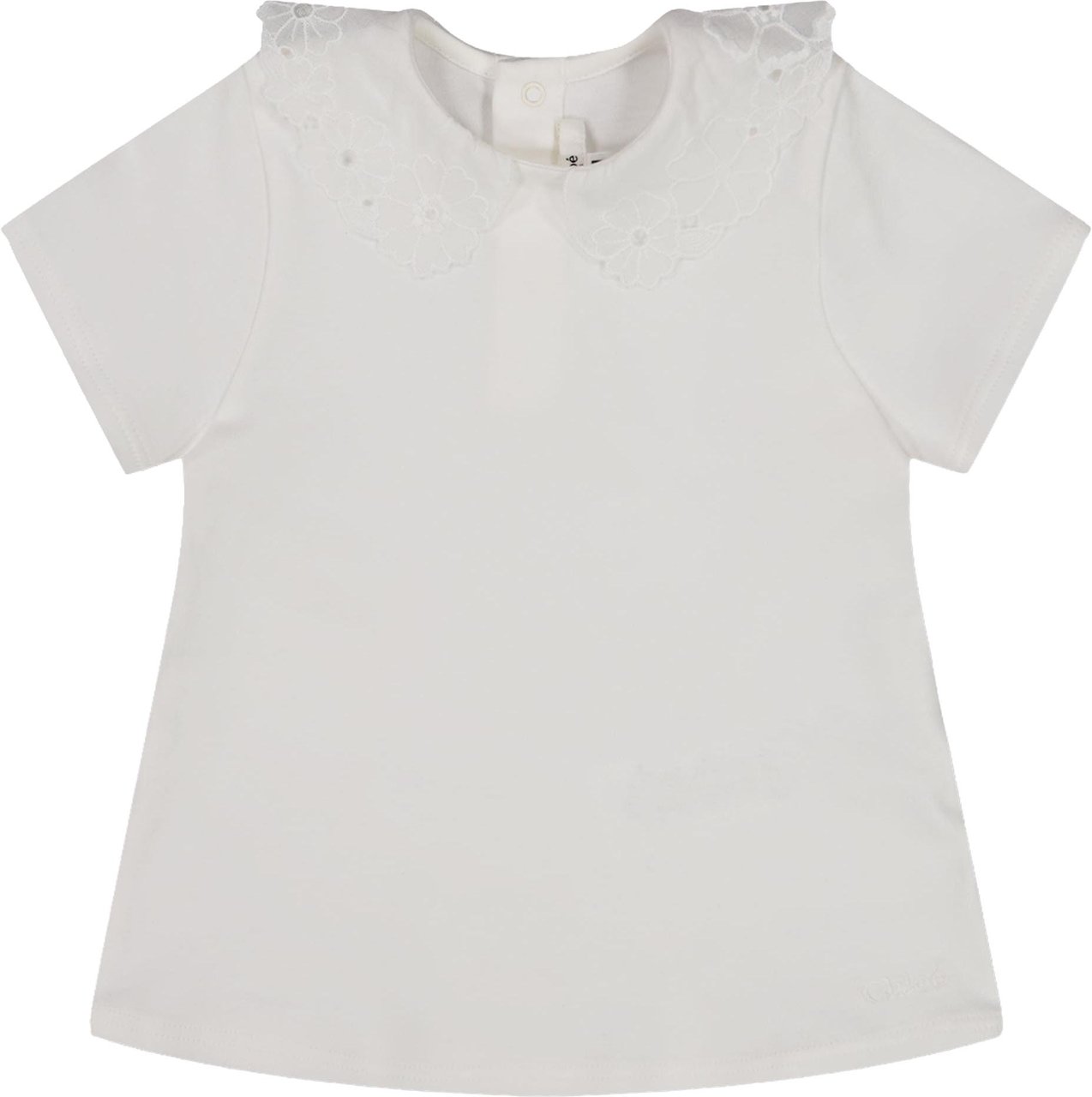 Chloé Chloe Baby Meisjes T-Shirt In Wit Wit
