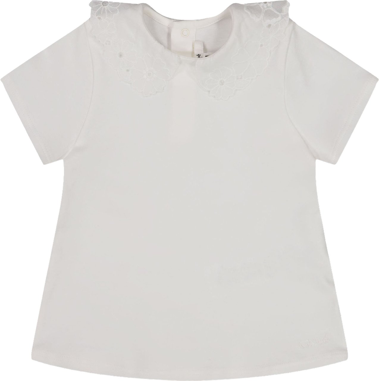 Chloé Chloe Baby Meisjes T-Shirt In Wit Wit