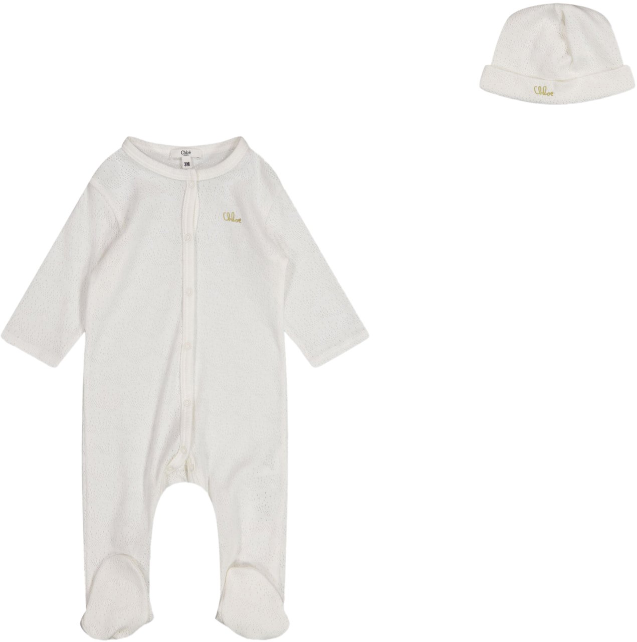 Chloé Chloe Baby Meisjes Boxpakje In Wit Wit