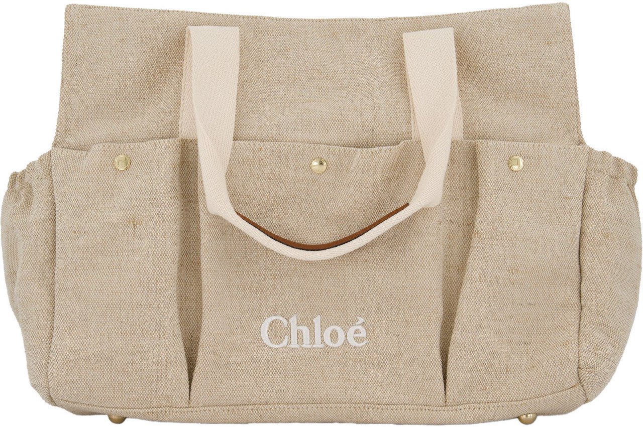 Chloé Chloe Baby Meisjes Luiertas In Beige Beige