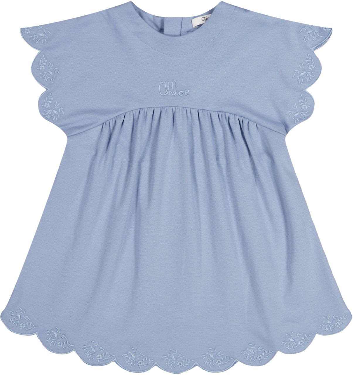 Chloé Chloe Baby Meisjes Jurk In Licht Blauw Blauw