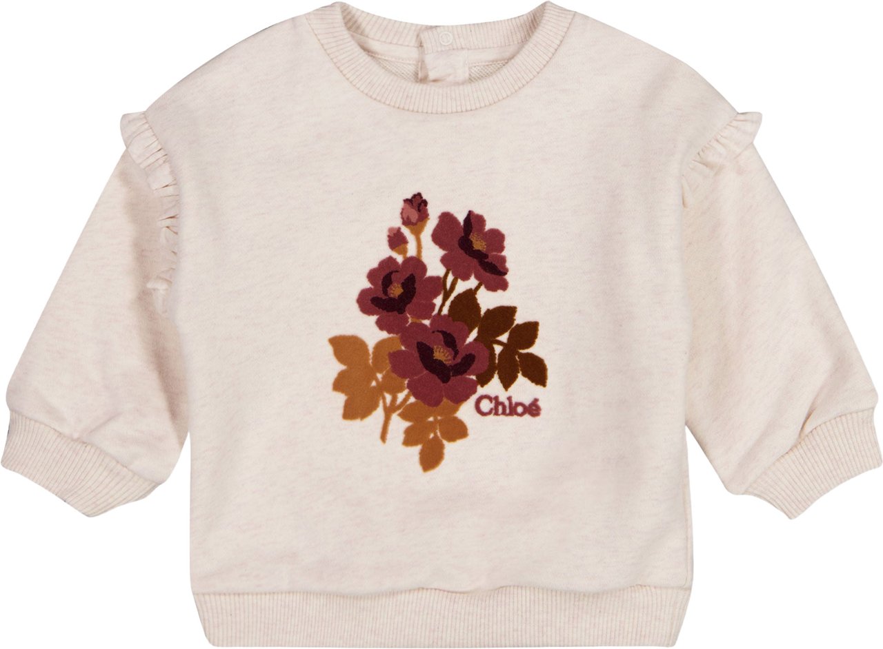 Chloé Chloe Baby Meisjes Trui In Licht Beige Beige