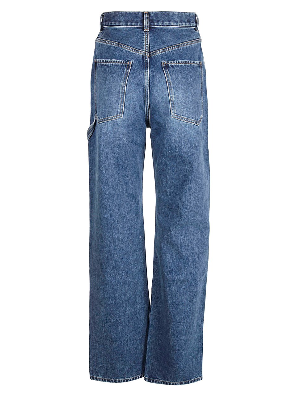 Chloé Mid-Rise Straight Leg Jeans Grijs