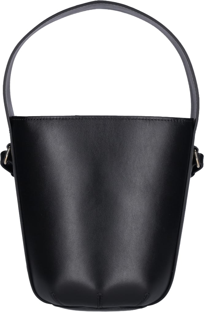 Chloé Black Sense Mini Leather Bucket Bag Zwart