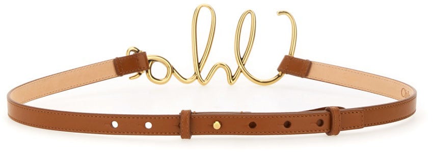Chloé "Iconic" Small Belt Bruin