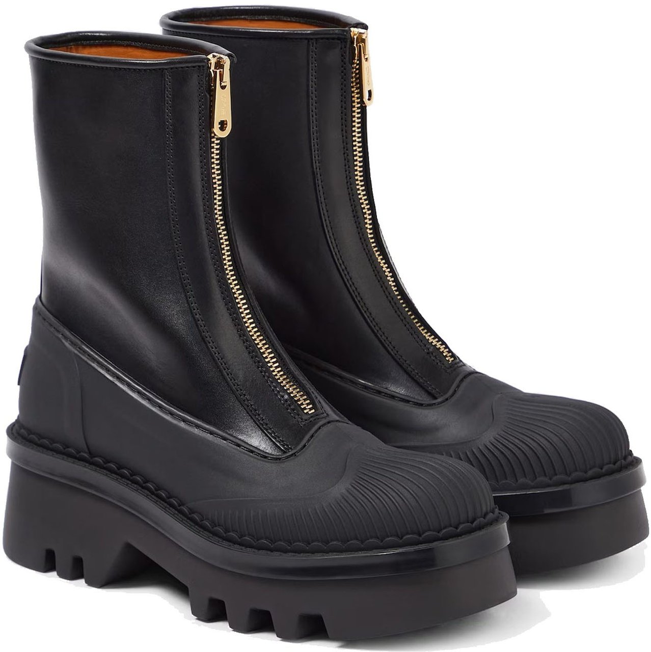 Chloé Chloé Raina Leather Boots Zwart
