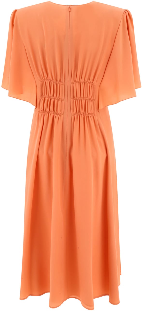 Chloé Draped midi dress Oranje