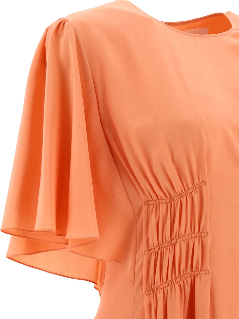 Chloé Draped midi dress Oranje