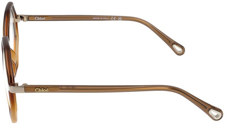 Chloé Eyeglasses Chloé CH0132O 010 brown brown transparent 53/20/140 Neutraal