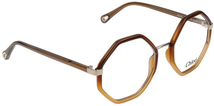 Chloé Eyeglasses Chloé CH0132O 010 brown brown transparent 53/20/140 Neutraal