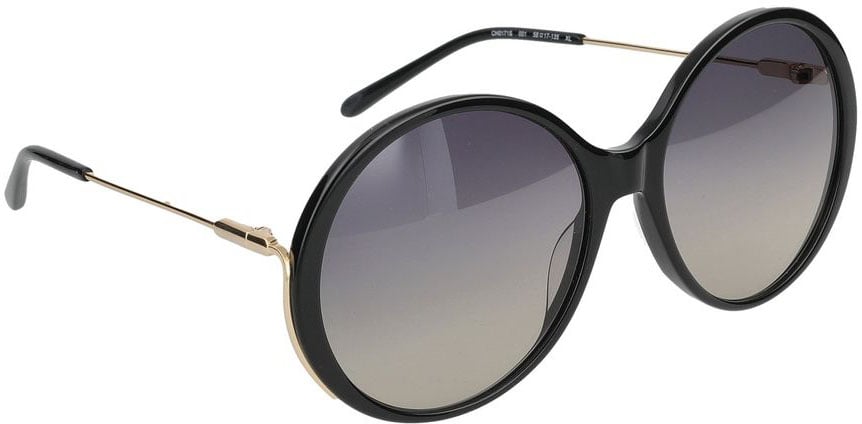 Chloé Sunglasses Chloé CH0171S 001 black gold grey 58/17/135 Grijs
