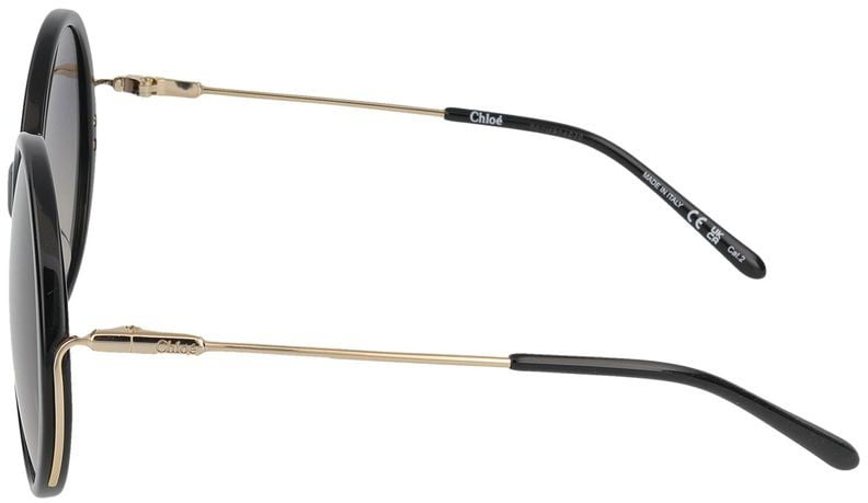 Chloé Sunglasses Chloé CH0171S 001 black gold grey 58/17/135 Grijs