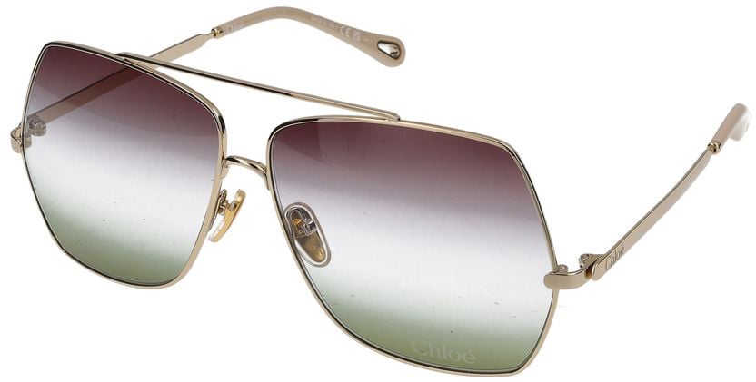 Chloé Sunglasses Chloé CH0278S 002 gold gold green 62/12/140 Wit