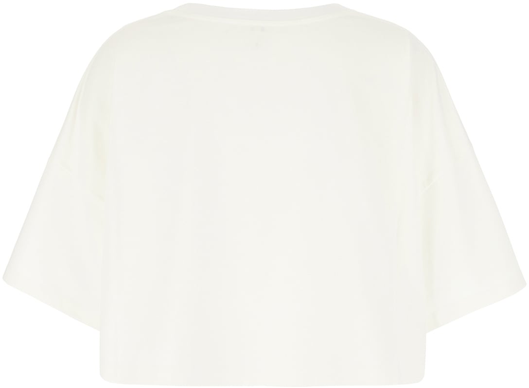 Chloé Chloe Ivory cotton oversize t-shirt Neutraal