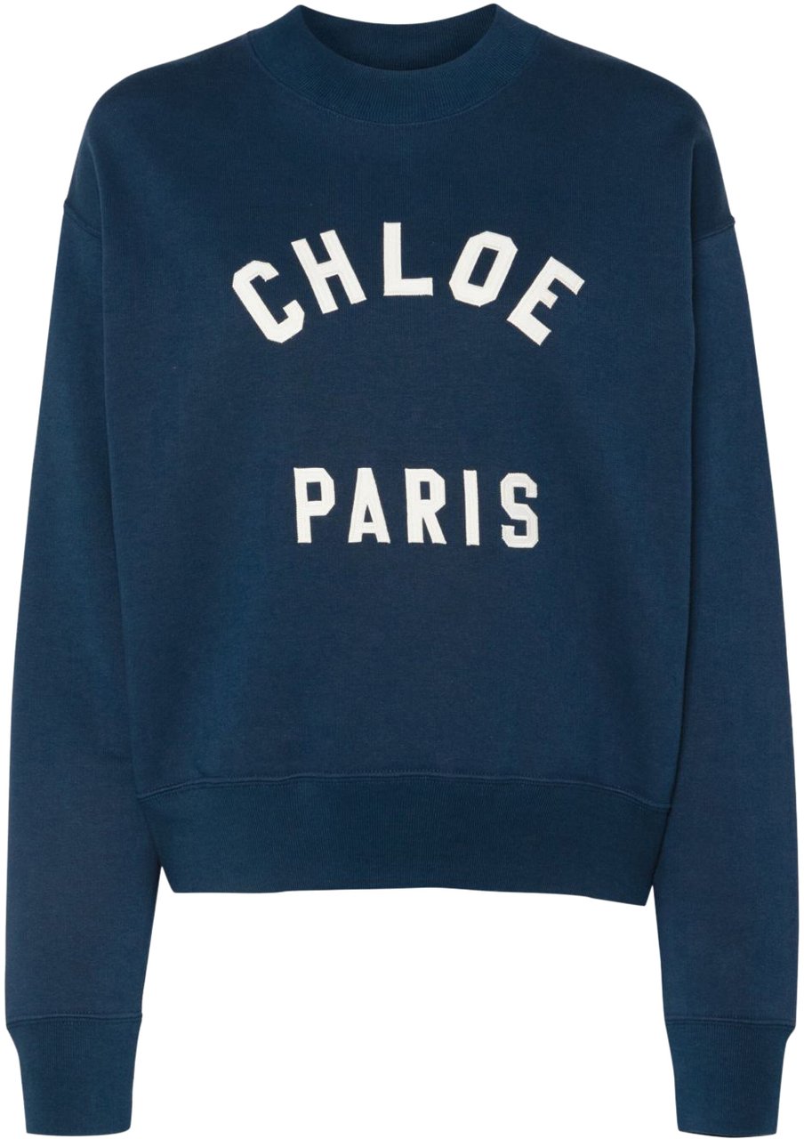 Chloé Sweaters Blue Blauw