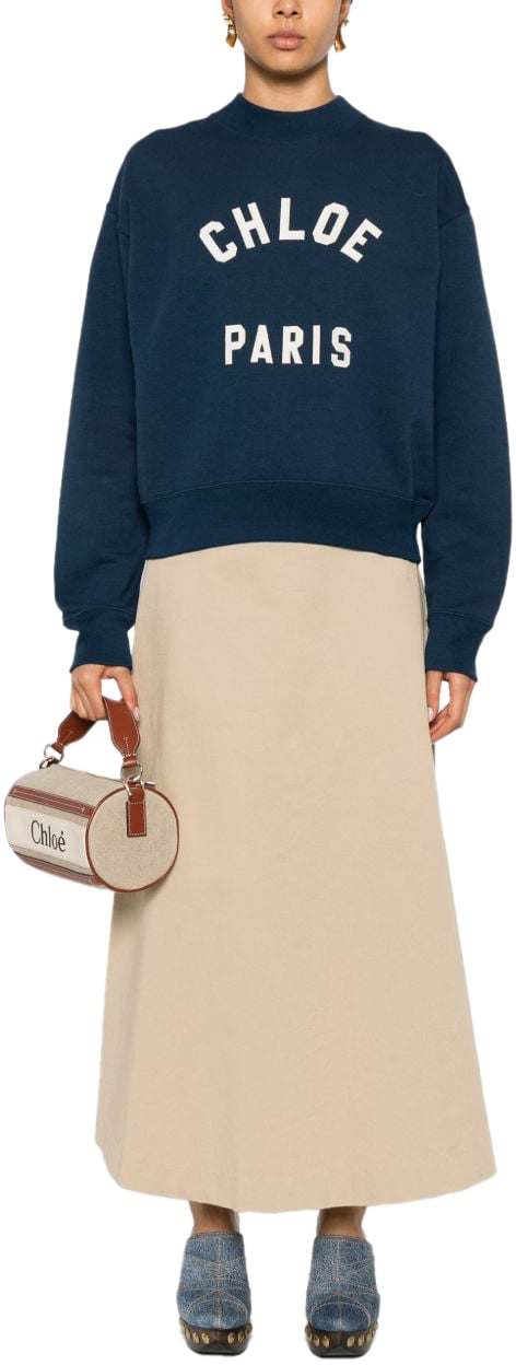 Chloé Sweaters Blue Blauw