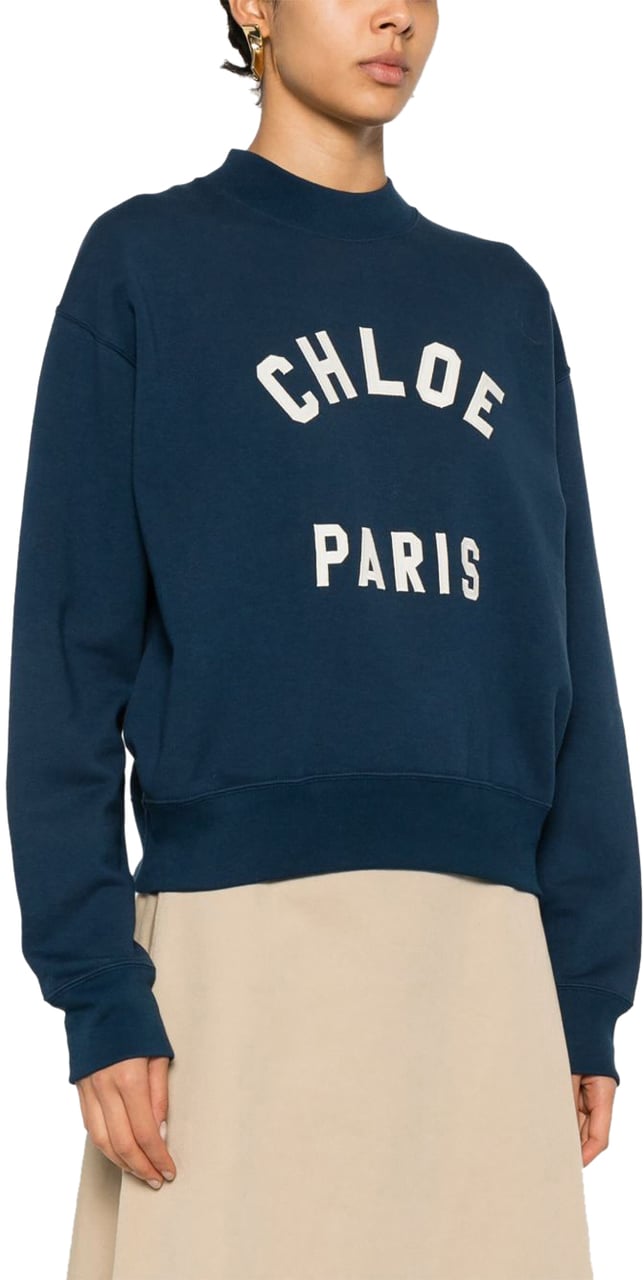 Chloé Sweaters Blue Blauw