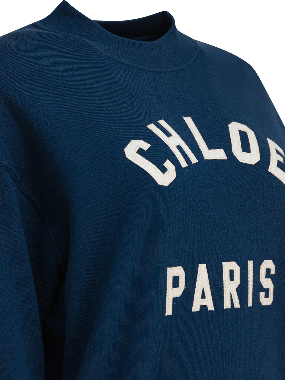 Chloé Sweatshirt with logo Blauw