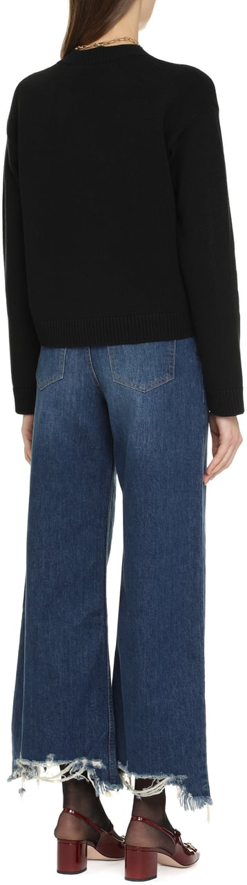 Chloé Cropped wide-leg jeans Blauw