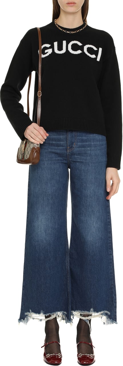 Chloé Cropped wide-leg jeans Blauw
