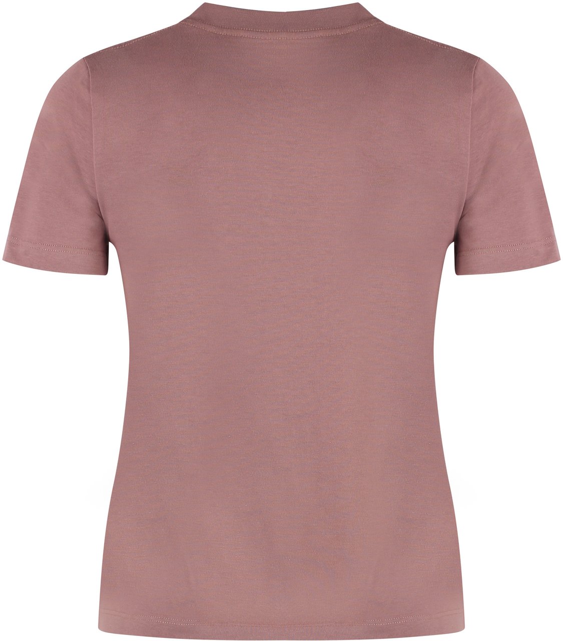 Chloé Cotton crew-neck T-shirt Roze