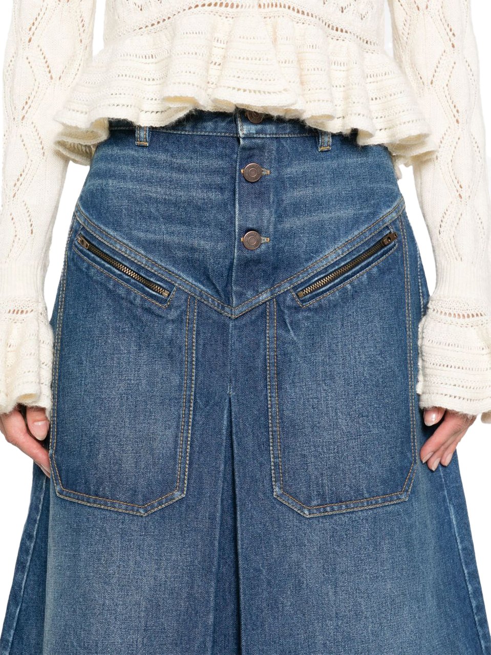 Chloé Skirts Blue Blauw