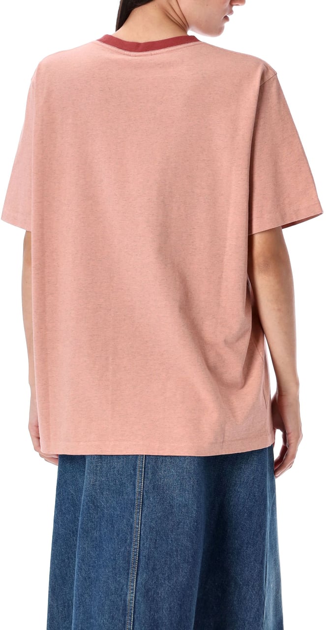 Chloé Over Tee Logo Petal Pink Roze