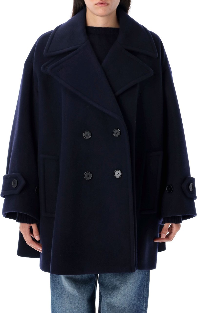 Chloé Peacoat Evening Blue Blauw
