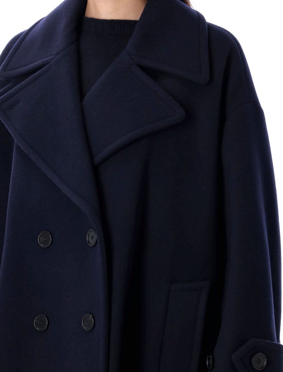 Chloé Peacoat Evening Blue Blauw