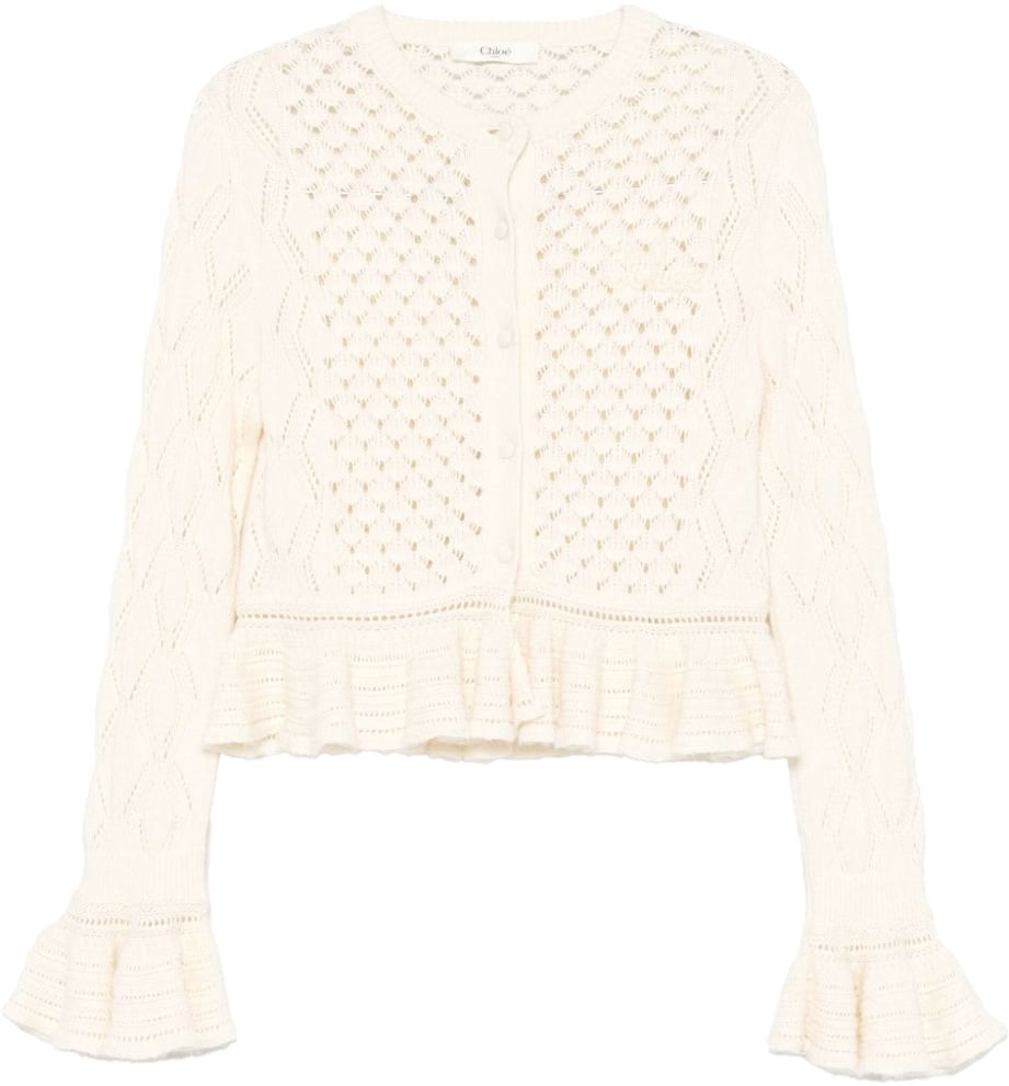 Chloé Sweaters White Wit